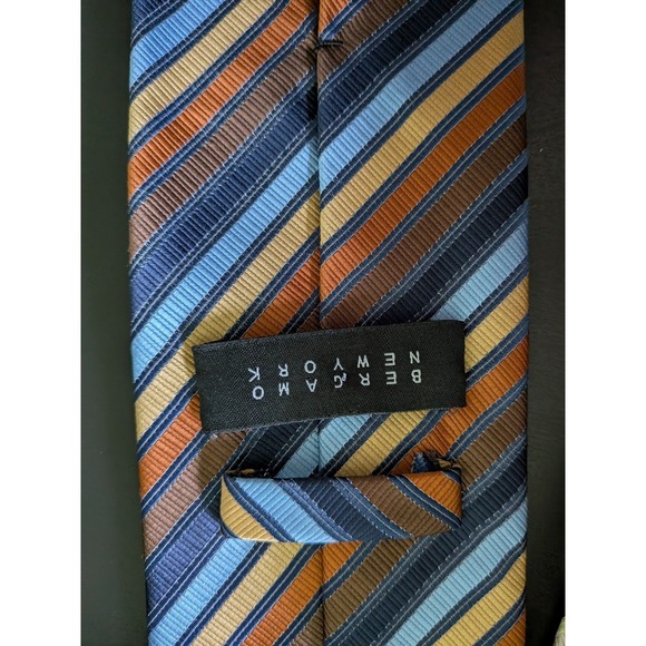 Bergamo New York Tie Lot Of 12 Neckties Jacquard Repp Multicolor Etc 56-64" - Picture 9 of 16